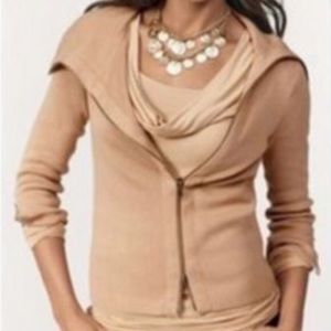Cabi Limited Edition Camel Zip It Sweater Small